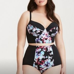 Torrid 2 piece high waisted bathing suite